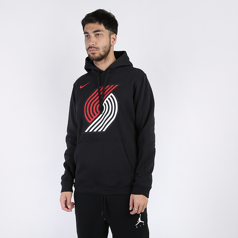 мужская черная толстовка Nike NBA Portland Trail Blazers AV0362-010 - цена, описание, фото 1